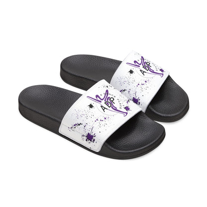 Women's ADP Slides - White with Splatter