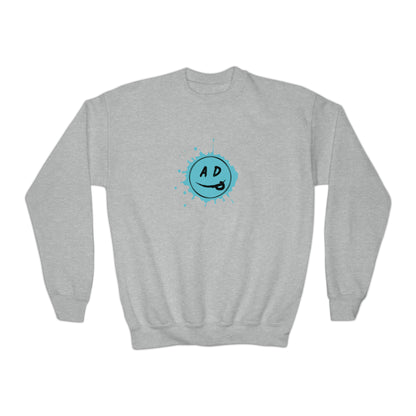 Youth ADP Splatter Spotlight Smiley Crewneck