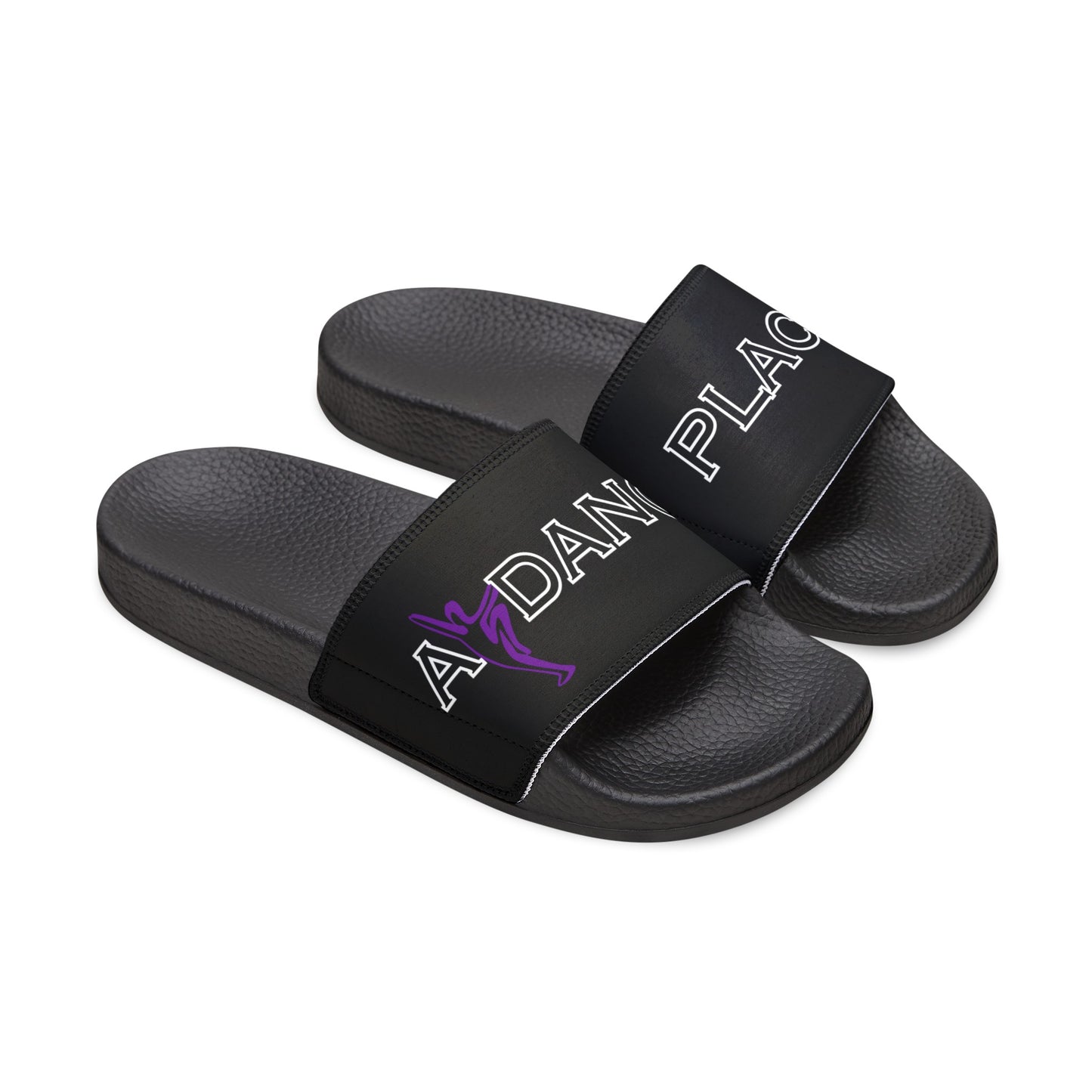 Youth "A Dance Place" Slides - Black