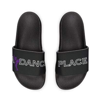 Youth "A Dance Place" Slides - Black