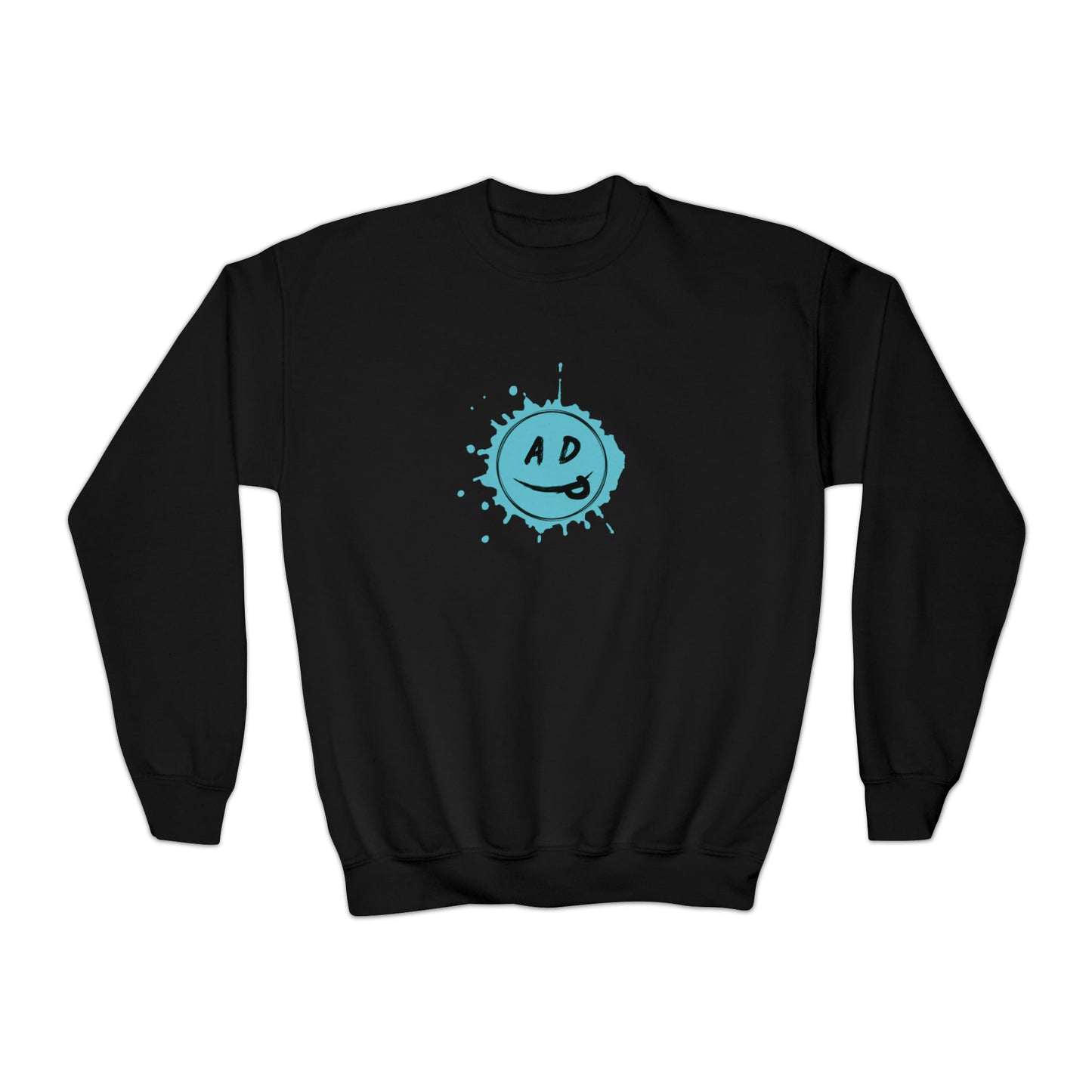 Youth ADP Splatter Spotlight Smiley Crewneck