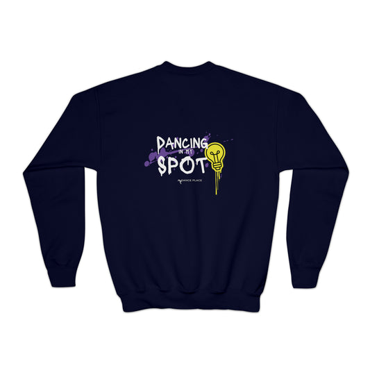 Youth ADP Splatter Spotlight Smiley Crewneck