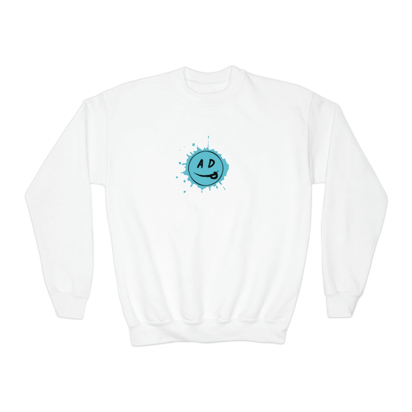 Youth ADP Splatter Spotlight Smiley Crewneck