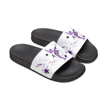 Youth ADP Slides - White with Splatter