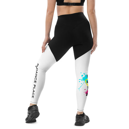 ADP Splatter 5678 Athletic Legging - adult