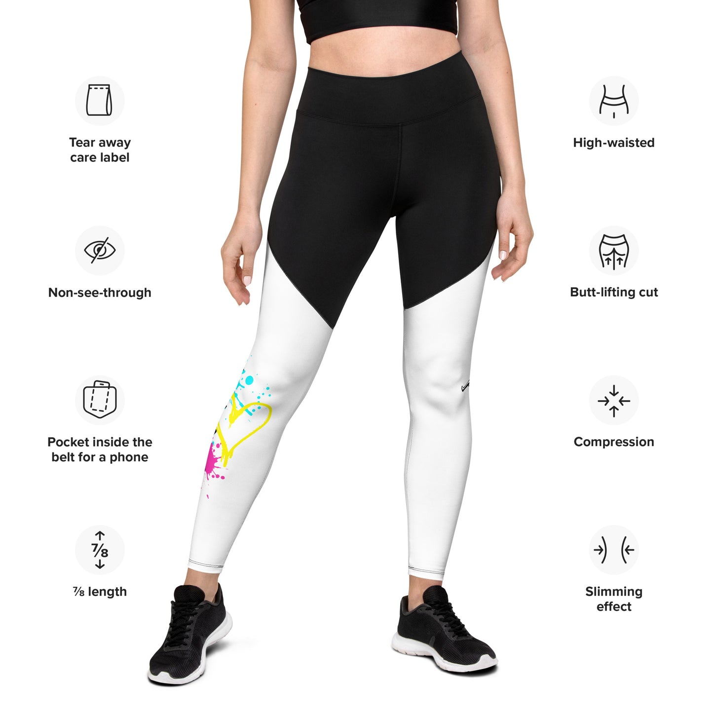 ADP Splatter 5678 Athletic Legging - adult