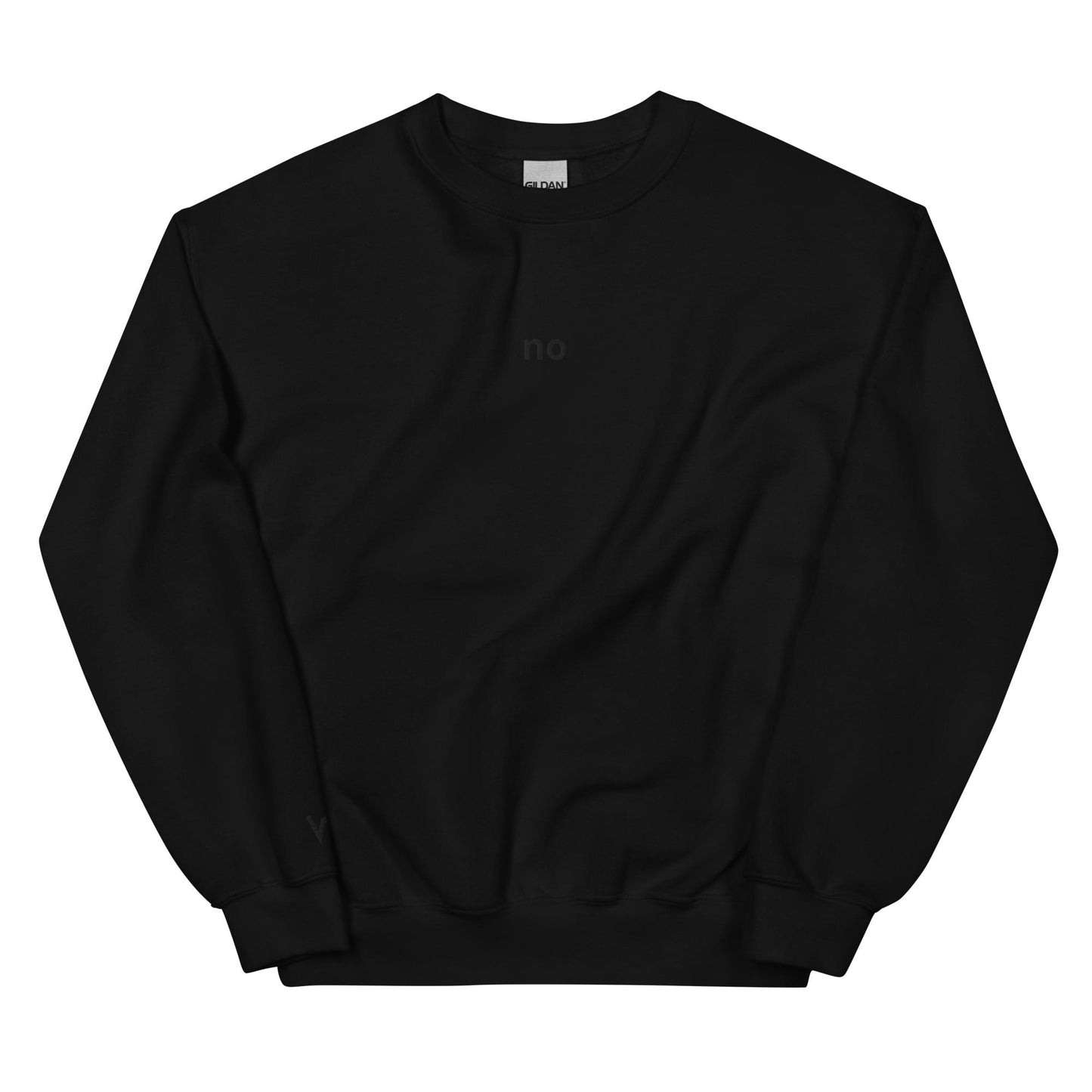 Adult "no" crewneck sweatshirt